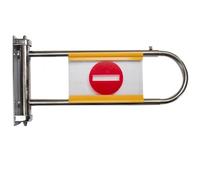 Cancello automatico di sicurezza a battente in metallo - Porta a controllo automatico unidirezionale per mercati e negozi - Cancello di accesso pedonale caricato (argento 55-80 cm)