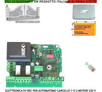 Cancello Automatico Tau 1/2 Motori 230 V 550 W Centrale Compatibile Con Radiocom