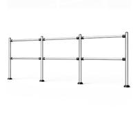 Cancello Battente Chiusura Automatica Barriera Sicurezza Metallo Caricata Molla For Sicurezza Magazzini Centri Commerciali Cancello D'ingresso Durevole(Silver,300X100CMX6.3CM)