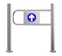 Cancello Battente Unidirezionale Acciaio Inossidabile Tornello Di Controllo Accessi Larghezza Regolabile For Supermercati Negozi Al Ingresso Sicurezza Durevole(RightColumn100*100cm)