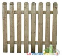 CANCELLO CANCELLETTO PER RECINTO STACCIONATA LEGNO PINO IMPREGNATO CM.100X100