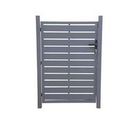 Cancello da giardino in alluminio con serratura e maniglia, 100cm, Portillon, Antracite, 100x1.4x146 cm