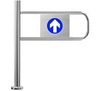 Cancello di Sicurezza a Battente a 1 Via per supermercati e Magazzini - Porta pedonale in Metallo con Chiusura Automatica - 80x100 cm per biblioteche e Aree panoramiche