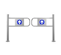 Cancello di Sicurezza a Battente, cancello di Sicurezza a Battente con Molla, Porta unidirezionale a Chiusura Automatica per supermercati, biblioteche, ingressi panoramici, 120x100 cm, Ideal