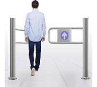 Cancello di Sicurezza a Battente con Chiusura Automatica a Molla per la Sicurezza degli accessi in spazi Commerciali.