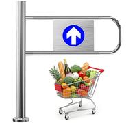 Cancello di sicurezza a chiusura automatica, design a molla per un controllo sicuro degli accessi in magazzini, biblioteche e aree ad alto traffico, migliora la sicurezza e previene l'ingresso non