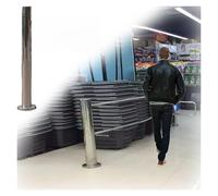 Cancello di sicurezza automatico a molla, porta d'ingresso a 1 via, per un accesso sicuro, 60 x 100 cm, ideale per soluzioni di sicurezza di ingresso e uscita