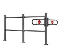 Cancello di sicurezza automatico del metallo di chiusura per la cassa del supermercato, progettazione del doppio dell'oscillazione, perfetto per i magazzini & le vendite al dettaglio, sistema durevole