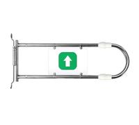 Cancello di Sicurezza Autoregolabile e a Chiusura Automatica | Porta a Parete Unidirezionale per Il Controllo del Flusso Pedonale, in Acciaio Inox