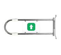 Cancello di Sicurezza Autoregolabile e a Chiusura Automatica | Porta a Parete Unidirezionale per Il Controllo del Flusso Pedonale, in Acciaio Inox