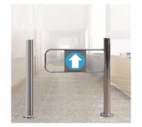 Cancello di Sicurezza con Chiusura Automatica e Montaggio su Palo, Cancello Automatico a Battente Unidirezionale in Acciaio Inossidabile, per Attività Commerciali(Right,W 100cm (39.4in))