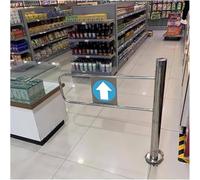 Cancello di sicurezza della molla dell'acciaio inossidabile, porta di accesso pedonale per il percorso | Cancello del giardino del metallo per ristoranti, centri commerciali, supermercati
