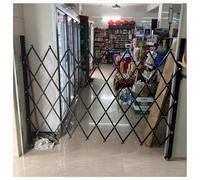 Cancello di sicurezza espandibile, Recinzione pieghevole Ruota girevole a 360° Lega di alluminio Cancelli di sicurezza in acciaio per garage, cortile e vialetto(1.2x1.5m)