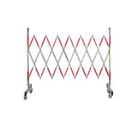 Cancello di sicurezza estensibile, recinzione pieghevole in metallo spesso, con design a lucchetto e ruote for un facile spostamento, adatto for cantieri edili(1.2x3m)