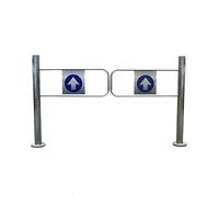 Cancello di sicurezza for l'ingresso del supermercato Cancello a battente a rimbalzo automatico Porta d'ingresso a battente unidirezionale for il bar del magazzino cancello battente(1.4 * 1m)