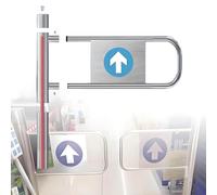 Cancello Di Sicurezza For Portico D'ingresso, Bancone Della Cassa Del Supermercato Piccola Porta Di Accesso Pedonale A 1 Via, Cancello A Battente A Chiusura Automatica(85 * 100cm)