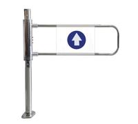 Cancello di sicurezza manuale della porta dell'oscillazione con chiusura automatica - Soluzione durevole di accesso per supermercati, negozi, biblioteche e sicurezza al dettaglio