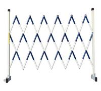 Cancello di sicurezza metallico espandibile, Barriera stradale mobile espandibile blu 1,2/1,5 mx 2-10 m(1.5x5m)