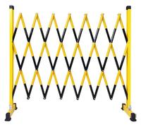 Cancello di sicurezza metallico espandibile, La barricata mobile espandibile del traffico spinge le dimensioni multiple multicolori for il controllo della folla(Yellow,120x400cm)