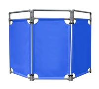 Cancello di sicurezza pieghevole a 3 pannelli, barriera di sicurezza in PVC resistente alta 39,37", recinzione portatile per il traffico di cautela, blu, 68,9"x39,37" - Ideale per la sicurez