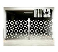 Cancello Di Sicurezza Pieghevole In Acciaio Inox, Barriera Di Sbarramento | Barriera Mobile Su Ruote, Recinzione Temporanea Per Garage E Ingressi(1.5*8m)