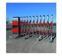 Cancello di sicurezza pieghevole in acciaio inox con ruote, retrattile, con strisce riflettenti, 1,3 x 9 m, soluzione di sicurezza