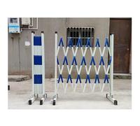 Cancello di sicurezza portatile espandibile con ruote, retrattile, per edilizia esterna, uso in autostrada e aeroporto, blu 3 x 0,4 x 1,2 m