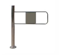 Cancello di Sicurezza Universale per Ingresso supermercato, cancello pedonale in Acciaio Inox con Apertura Manuale a 90°, cancello a Battente con Ritorno Automatico e SPI