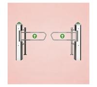 Cancello d'ingresso elettrico del supermercato, cancello battente con sensore di accesso radar unidirezionale, acciaio inossidabile 304(6R 4C-SS)
