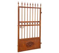 Cancello in ferro finitura anticata L107XPR8XH200 cm forgiato mano verniciato