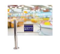 Cancello girevole di sicurezza dell'acciaio inossidabile 90° - porta di entrata unidirezionale per i supermercati, portone manuale di accesso per le fabbriche e le biblioteche, progettazione della