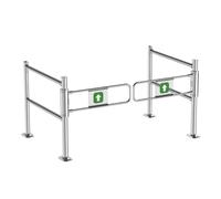 Cancello Girevole in Metallo Industriale per Ingresso supermercato, cancello di Sicurezza a Chiusura Automatica con ringhiera per Magazzino e Biblioteca, Design Universal