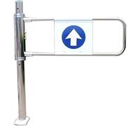 Cancello girevole in metallo resistente for la sicurezza di supermercati e magazzini, porta a chiusura automatica a molla, 60x100 cm(Leftdoor,50x100cm)