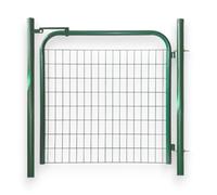 Cancello in acciaio zincato verde con rete metallica interna Star