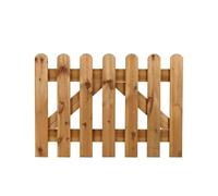 Cancello in Legno da Esterno 100x70 cm - Modello Diritto Ermes - Premontato - Trattato in Autoclave - Legno Naturale - Senza Ferramenta - Recinto Giardino in Legno - Made in Italy