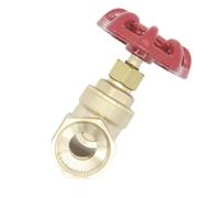 Cancello in ottone for cancello idrofobo a passaggio totale cancello filettato maniglia a ruota for fiori(0.5 Inch)