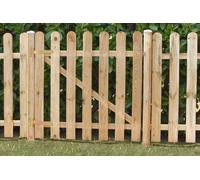 Cancello in steccato di legno a tavoletta h.100 x 100 cm.