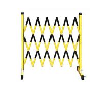 Cancello Metallico Espandibile Retrattile, Recinzione Mobile Da 11,4 Piedi Con Ruote, Cancello Di Sicurezza Pieghevole For Impieghi Gravosi, For Vialetti Di Cantiere(Black,600cm/19.6FT)