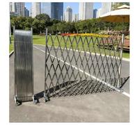 Cancello Mobile Espandibile Con Ruote, Barriera Stradale Retrattile, Cancello Di Sicurezza Regolabile In Acciaio Inossidabile Per Garage, Scuole E Centri Commerciali(1.2x3m)