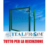 CANCELLO CANCELLETTO PEDONALE IN FERRO PER RECINZIONE IN RETE METALLICA GIARDINO