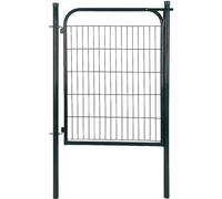 Cancello pedonale in metallo 1x1,03 m verde Verde