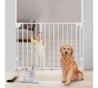 Cancello per bambini, cancello per scale senza barra inferiore, cancello regolabile per interni, cancello per scale per bambini, cancello di sicurezza aperto a due vie con puleggia per scale, corridoi