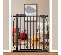 Cancello per bambini da 73 a 86 cm per scale Cancello per cani per porte per interni Montato a pressione senza trapano Cancelli di sicurezza per bambini o animali domestici Chiudi automaticamente