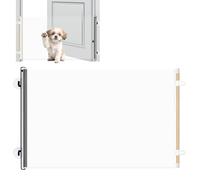 Cancello per cani per interni - Barriera di sicurezza retrattile per risparmiare spazio, cancelli per cani per porte, per scale corridoi porte soggiorno camera da letto garage balcone esterno