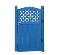 Cancello per recinzione da esterno in legno rustico, porta decorativa da giardino per cortile, patio e prato privato, elegante pannello divisorio (109,2 x 78,7 cm)