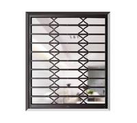 Cancello pieghevole in lega di alluminio per finestra, barra di sicurezza scorrevole invisibile per casa e ufficio, prevenzione furti, 89,9 x 140 cm