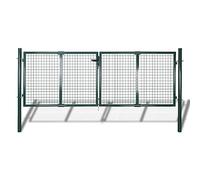 Cancello recinto per giardino rete griglia 289 x 75 cm / 306 x 125 cm