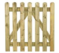 Cancello Recinzione Dritto Mini 100x100 cm in Legno Impregnato