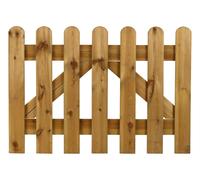 Cancello Recinzione Dritto Mini 100x70 cm in Legno Impregnato