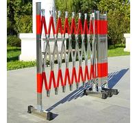 Cancello retrattile pieghevole per traffico, espandibile e industriale, in metallo, 1,2 m x 3 m, perfetto per eventi e cantieri